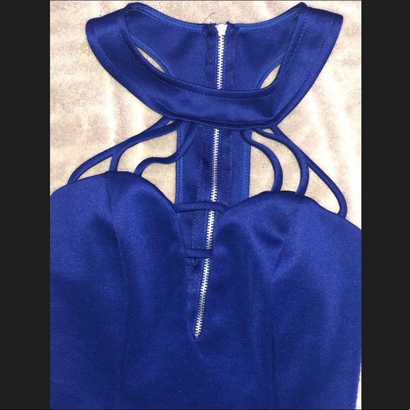 Blue Strappy Dress - Picture 3 of 7